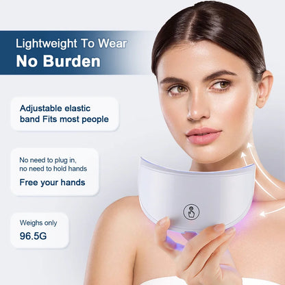 7 Colors LED Facial Mask with Neck Red Light Therapy